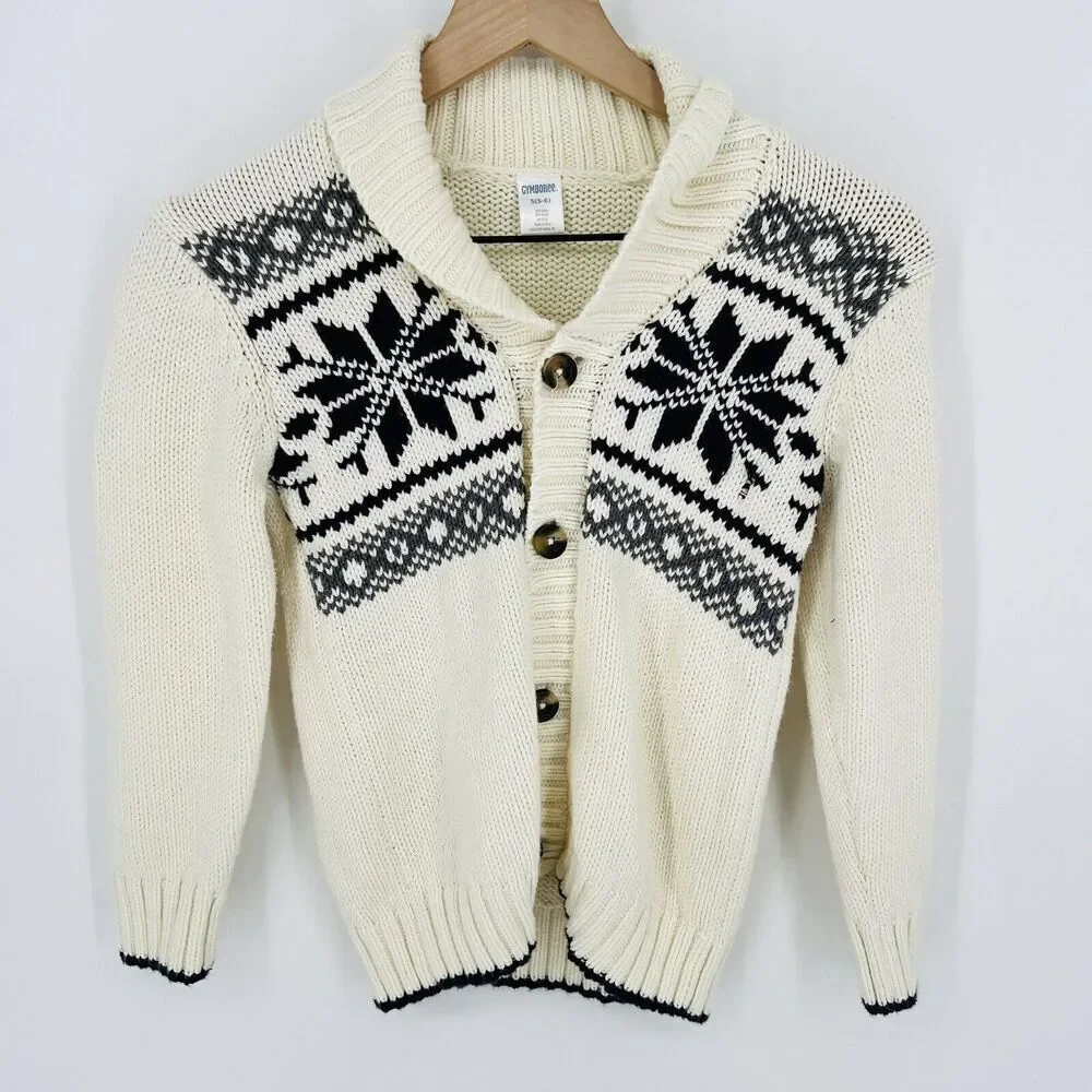 Gymboree Fair Isle Cardigan Sweater Unisex Size Small (5-6)